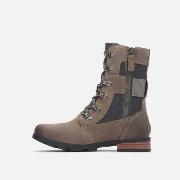 SOREL EMELIE CONQUEST BOOT SIZE 8 (tan/ olive green color) - Picture 2 of 8